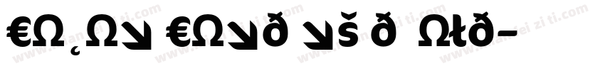 Cocon Condensed Bold字体转换